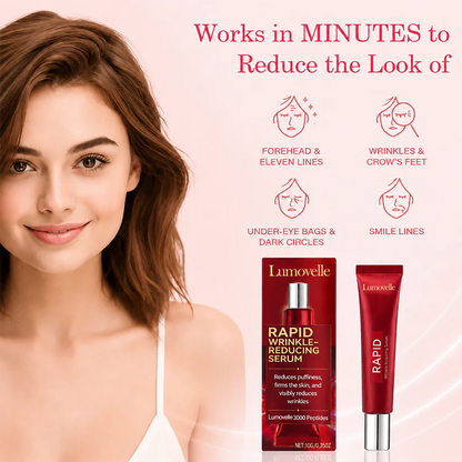Results in 60 Seconds - Lumovelle Rapid Wrinkle-Reducing Serum for Wrinkles, Bags & Dark Circles