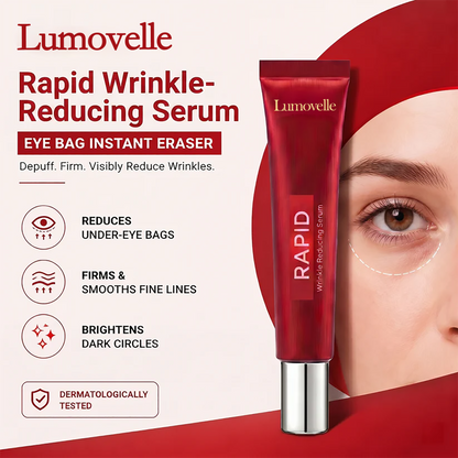 Results in 60 Seconds - Lumovelle Rapid Wrinkle-Reducing Serum for Wrinkles, Bags & Dark Circles